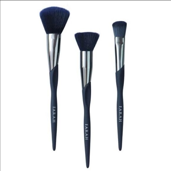 Bundle F.A.R.A.H 3 Pcs Set Brushes NEW + Ipsy bag - Picture 1 of 12